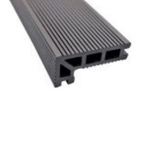 Composite decking step and edge nosings