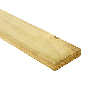 Timber edging 100mm x 22mm treated green