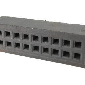 Black air brick 215mm x 65mm square hole