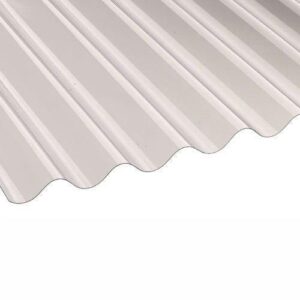 Corrugated P.V.C roof sheets (clear)